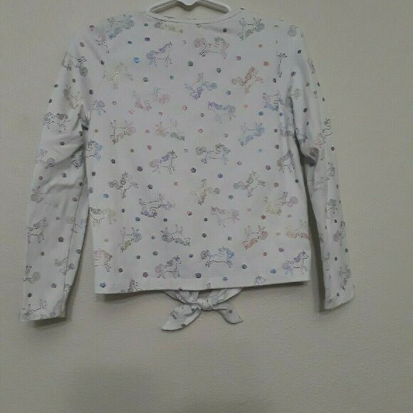 Charming White Long Sleeve Top with Animal Print - Picture 5 of 5